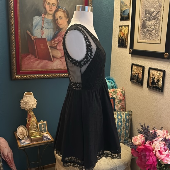 Black Free People Victoria Mini Dress- Size 2 - Picture 6 of 14